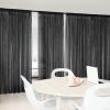 imageNICETOWN 2 Panels Outdoor Mosquito Netting for Patio Waterproof Extra Wide 118quot Airy Mesh Net Outdoor Sheer Curtains Privacy Rod Pocket DIY Adjustable Length ampamp Width for Sunroom W118 x L98 WhiteBlack