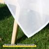 imageNICETOWN 2 Panels White Sheer Outdoor Curtains for Patio Waterproof Rod Pocket Indoor Outdoor Sheer Airy Voile Window Treatments for PorchPergolaLiving Room W54 x L84White