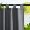 imageNICETOWN 2 Panels110quot Wide Patio Curtains Outdoor Waterproof 84 inch Long Tab Top Thermal Insulated Water Resistant Outdoor Drapes Keep Privacy for PergolaArbor TaupeGrey
