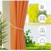 imageNICETOWN 2 Panels110quot Wide Patio Curtains Outdoor Waterproof 84 inch Long Tab Top Thermal Insulated Water Resistant Outdoor Drapes Keep Privacy for PergolaArbor TaupeOrange