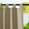 imageNICETOWN 2 Panels110quot Wide Patio Curtains Outdoor Waterproof 84 inch Long Tab Top Thermal Insulated Water Resistant Outdoor Drapes Keep Privacy for PergolaArbor TaupeTaupe