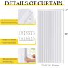 imageNICETOWN Accordion Blackout Door Curtains for Doorway Thermal Insulated Privacy Closet Curtains Room Divider Sliding Door Shade for Living RoomBathroomBedroom 1 Panel with Hooks W38 x L80 GreyPure White