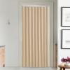 imageNICETOWN Accordion Blackout Door Curtains for Doorway Thermal Insulated Privacy Closet Curtains Room Divider Sliding Door Shade for Living RoomBathroomBedroom 1 Panel with Hooks W38 x L80 GreyBiscotti Beige
