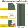 imageNICETOWN Accordion Blackout Door Curtains for Doorway Thermal Insulated Privacy Closet Curtains Room Divider Sliding Door Shade for Living RoomBathroomBedroom 1 Panel with Hooks W38 x L80 GreyDark Mallard