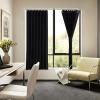 imageNICETOWN Accordion Blackout Door Curtains for Doorway Thermal Insulated Privacy Closet Curtains Room Divider Sliding Door Shade for Living RoomBathroomBedroom 1 Panel with Hooks W38 x L80 GreyBlack