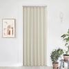imageNICETOWN Accordion Blackout Door Curtains for Doorway Thermal Insulated Privacy Closet Curtains Room Divider Sliding Door Shade for Living RoomBathroomBedroom 1 Panel with Hooks W38 x L80 GreyNatural
