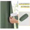 imageNICETOWN Accordion Blackout Door Curtains for Doorway Thermal Insulated Privacy Closet Curtains Room Divider Sliding Door Shade for Living RoomBathroomBedroom 1 Panel with Hooks W38 x L80 GreyDark Mallard