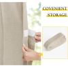 imageNICETOWN Accordion Blackout Door Curtains for Doorway Thermal Insulated Privacy Closet Curtains Room Divider Sliding Door Shade for Living RoomBathroomBedroom 1 Panel with Hooks W38 x L80 GreyAngora
