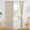 imageNICETOWN Accordion Blackout Door Curtains for Doorway Thermal Insulated Privacy Closet Curtains Room Divider Sliding Door Shade for Living RoomBathroomBedroom 1 Panel with Hooks W38 x L80 GreyAngora