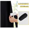 imageNICETOWN Accordion Blackout Door Curtains for Doorway Thermal Insulated Privacy Closet Curtains Room Divider Sliding Door Shade for Living RoomBathroomBedroom 1 Panel with Hooks W38 x L80 GreyBlack