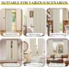 imageNICETOWN Accordion Blackout Door Curtains for Doorway Thermal Insulated Privacy Closet Curtains Room Divider Sliding Door Shade for Living RoomBathroomBedroom 1 Panel with Hooks W38 x L80 GreyNatural