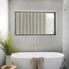 imageNICETOWN Accordion Blackout Door Curtains for Doorway Thermal Insulated Privacy Closet Curtains Room Divider Sliding Door Shade for Living RoomBathroomBedroom 1 Panel with Hooks W38 x L80 GreyNatural