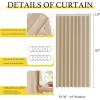 imageNICETOWN Accordion Blackout Door Curtains for Doorway Thermal Insulated Privacy Closet Curtains Room Divider Sliding Door Shade for Living RoomBathroomBedroom 1 Panel with Hooks W38 x L80 GreyBiscotti Beige
