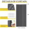 imageNICETOWN Accordion Blackout Door Curtains for Doorway Thermal Insulated Privacy Closet Curtains Room Divider Sliding Door Shade for Living RoomBathroomBedroom 1 Panel with Hooks W38 x L80 GreyGrey