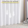 imageNICETOWN Accordion Blackout Door Curtains for Doorway Thermal Insulated Privacy Closet Curtains Room Divider Sliding Door Shade for Living RoomBathroomBedroom 1 Panel with Hooks W38 x L80 GreyPure White