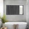 imageNICETOWN Accordion Blackout Door Curtains for Doorway Thermal Insulated Privacy Closet Curtains Room Divider Sliding Door Shade for Living RoomBathroomBedroom 1 Panel with Hooks W38 x L80 GreyGrey