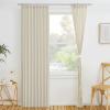 imageNICETOWN Accordion Blackout Door Curtains for Doorway Thermal Insulated Privacy Closet Curtains Room Divider Sliding Door Shade for Living RoomBathroomBedroom 1 Panel with Hooks W38 x L80 GreyNatural