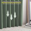 imageNICETOWN Accordion Blackout Door Curtains for Doorway Thermal Insulated Privacy Closet Curtains Room Divider Sliding Door Shade for Living RoomBathroomBedroom 1 Panel with Hooks W38 x L80 GreyDark Mallard