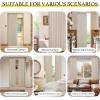 imageNICETOWN Accordion Blackout Door Curtains for Doorway Thermal Insulated Privacy Closet Curtains Room Divider Sliding Door Shade for Living RoomBathroomBedroom 1 Panel with Hooks W38 x L80 GreyAngora