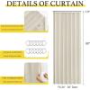 imageNICETOWN Accordion Blackout Door Curtains for Doorway Thermal Insulated Privacy Closet Curtains Room Divider Sliding Door Shade for Living RoomBathroomBedroom 1 Panel with Hooks W38 x L80 GreyNatural