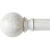 imageNICETOWN Antique White Curtain Rods for Window 48 to 86 inch Decorative 1 18 inch Diameter Single Strong Curtain Rod with Trophy Design for FarmhouseLiving RoomAntique White
