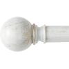 imageNICETOWN Antique White Curtain Rods for Window 48 to 86 inch Decorative 1 18 inch Diameter Single Strong Curtain Rod with Trophy Design for FarmhouseLiving RoomAntique White