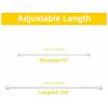 imageNICETOWN Antique White Curtain Rods for Window 48 to 86 inch Decorative 1 18 inch Diameter Single Strong Curtain Rod with Trophy Design for FarmhouseLiving RoomMatte White