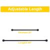 imageNICETOWN Antique White Curtain Rods for Window 48 to 86 inch Decorative 1 18 inch Diameter Single Strong Curtain Rod with Trophy Design for FarmhouseLiving RoomMatte Black