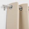 imageNICETOWN Black Adjustable Curtain Rod 1 Diameter Modern End Cap Style FinalsCylinder Finials Design Decorative Drapery Rod for Closet Cupboard Cafe Loft RV Curtains 2848quot Length Matt BlackBrushed Nickel