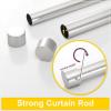 imageNICETOWN Black Adjustable Curtain Rod 1 Diameter Modern End Cap Style FinalsCylinder Finials Design Decorative Drapery Rod for Closet Cupboard Cafe Loft RV Curtains 2848quot Length Matt BlackSatin Nickel