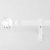 imageNICETOWN Black Curtain Rods for Windows 28 to 48 inch Adjustable Curtain Rod 1 inch Diameter Modern Faceted Ball Finials Design Decorative Drapery Rod for Valances Tiers 2848quot Length Matte BlackMatte WhiteFaceted Ball