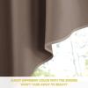 imageNICETOWN Blackout Window Treatment Pole Pocket Kitchen Tier Curtains Tailored Scalloped ValanceSwags for Living Room One Pair 36 Wide by 63inches Long Each Panel GreyCappuccino