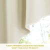 imageNICETOWN Blackout Window Treatment Pole Pocket Kitchen Tier Curtains Tailored Scalloped ValanceSwags for Living Room One Pair 36 Wide by 63inches Long Each Panel GreyLight Beige