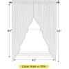 imageNICETOWN Blackout Window Treatment Pole Pocket Kitchen Tier Curtains Tailored Scalloped ValanceSwags for Living Room One Pair 36 Wide by 63inches Long Each Panel GreyGreyish Green
