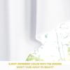imageNICETOWN Blackout Window Treatment Pole Pocket Kitchen Tier Curtains Tailored Scalloped ValanceSwags for Living Room One Pair 36 Wide by 63inches Long Each Panel GreyPure White