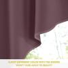 imageNICETOWN Blackout Window Treatment Pole Pocket Kitchen Tier Curtains Tailored Scalloped ValanceSwags for Living Room One Pair 36 Wide by 63inches Long Each Panel GreyDry Rose