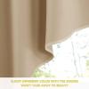 imageNICETOWN Blackout Window Treatment Pole Pocket Kitchen Tier Curtains Tailored Scalloped ValanceSwags for Living Room One Pair 36 Wide by 63inches Long Each Panel GreyBiscotti Beige