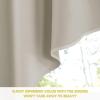 imageNICETOWN Blackout Window Treatment Pole Pocket Kitchen Tier Curtains Tailored Scalloped ValanceSwags for Living Room One Pair 36 Wide by 63inches Long Each Panel GreyNatural
