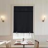 imageNICETOWN Door Curtains for Kitchen Short Blackout Curtains 72 inch Long Self Adhesive Portable Window Cover for Front French Door Adjustable Shade for Glass 1 PC 26quot W x 72quot L GreyBlack