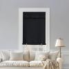 imageNICETOWN Door Curtains for Kitchen Short Blackout Curtains 72 inch Long Self Adhesive Portable Window Cover for Front French Door Adjustable Shade for Glass 1 PC 26quot W x 72quot L GreyBlack