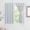 imageNICETOWN Door Curtains for Kitchen Short Blackout Curtains 72 inch Long Self Adhesive Portable Window Cover for Front French Door Adjustable Shade for Glass 1 PC 26quot W x 72quot L GreyGreyish White