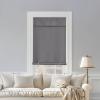 imageNICETOWN Door Curtains for Kitchen Short Blackout Curtains 72 inch Long Self Adhesive Portable Window Cover for Front French Door Adjustable Shade for Glass 1 PC 26quot W x 72quot L GreyGrey