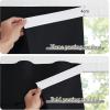 imageNICETOWN Door Curtains for Kitchen Short Blackout Curtains 72 inch Long Self Adhesive Portable Window Cover for Front French Door Adjustable Shade for Glass 1 PC 26quot W x 72quot L GreyBlack