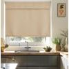 imageNICETOWN Door Curtains for Kitchen Short Blackout Curtains 72 inch Long Self Adhesive Portable Window Cover for Front French Door Adjustable Shade for Glass 1 PC 26quot W x 72quot L GreyBiscotti Beige