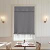 imageNICETOWN Door Curtains for Kitchen Short Blackout Curtains 72 inch Long Self Adhesive Portable Window Cover for Front French Door Adjustable Shade for Glass 1 PC 26quot W x 72quot L GreyGrey