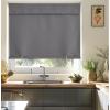 imageNICETOWN Door Curtains for Kitchen Short Blackout Curtains 72 inch Long Self Adhesive Portable Window Cover for Front French Door Adjustable Shade for Glass 1 PC 26quot W x 72quot L GreyGrey