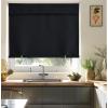 imageNICETOWN Door Curtains for Kitchen Short Blackout Curtains 72 inch Long Self Adhesive Portable Window Cover for Front French Door Adjustable Shade for Glass 1 PC 26quot W x 72quot L GreyBlack