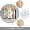 imageNICETOWN Door Curtains for Kitchen Short Blackout Curtains 72 inch Long Self Adhesive Portable Window Cover for Front French Door Adjustable Shade for Glass 1 PC 26quot W x 72quot L GreyBiscotti Beige