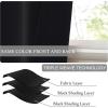 imageNICETOWN Door Curtains for Kitchen Short Blackout Curtains 72 inch Long Self Adhesive Portable Window Cover for Front French Door Adjustable Shade for Glass 1 PC 26quot W x 72quot L GreyBlack