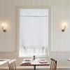 imageNICETOWN Door Curtains for Kitchen Short Blackout Curtains 72 inch Long Self Adhesive Portable Window Cover for Front French Door Adjustable Shade for Glass 1 PC 26quot W x 72quot L GreyGreyish White